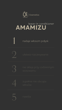 AMAMIZU bezoplachový kondicionér ve spreji