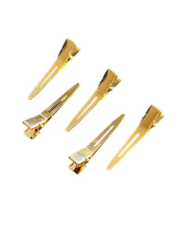 Kovové sponky do vlasů zlaté 4,5 cm