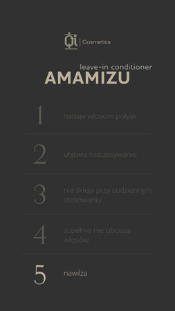 AMAMIZU bezoplachový kondicionér ve spreji