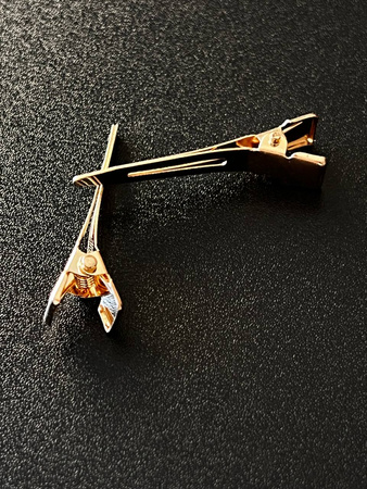 Kovové sponky do vlasů zlaté 4,5 cm