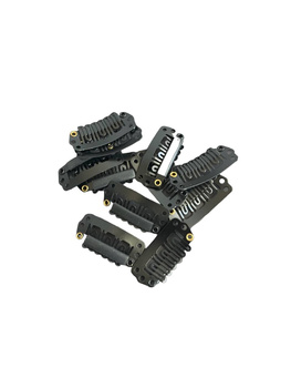 Klipy na stuhy 2,8 cm černé 10 ks