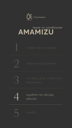 AMAMIZU bezoplachový kondicionér ve spreji